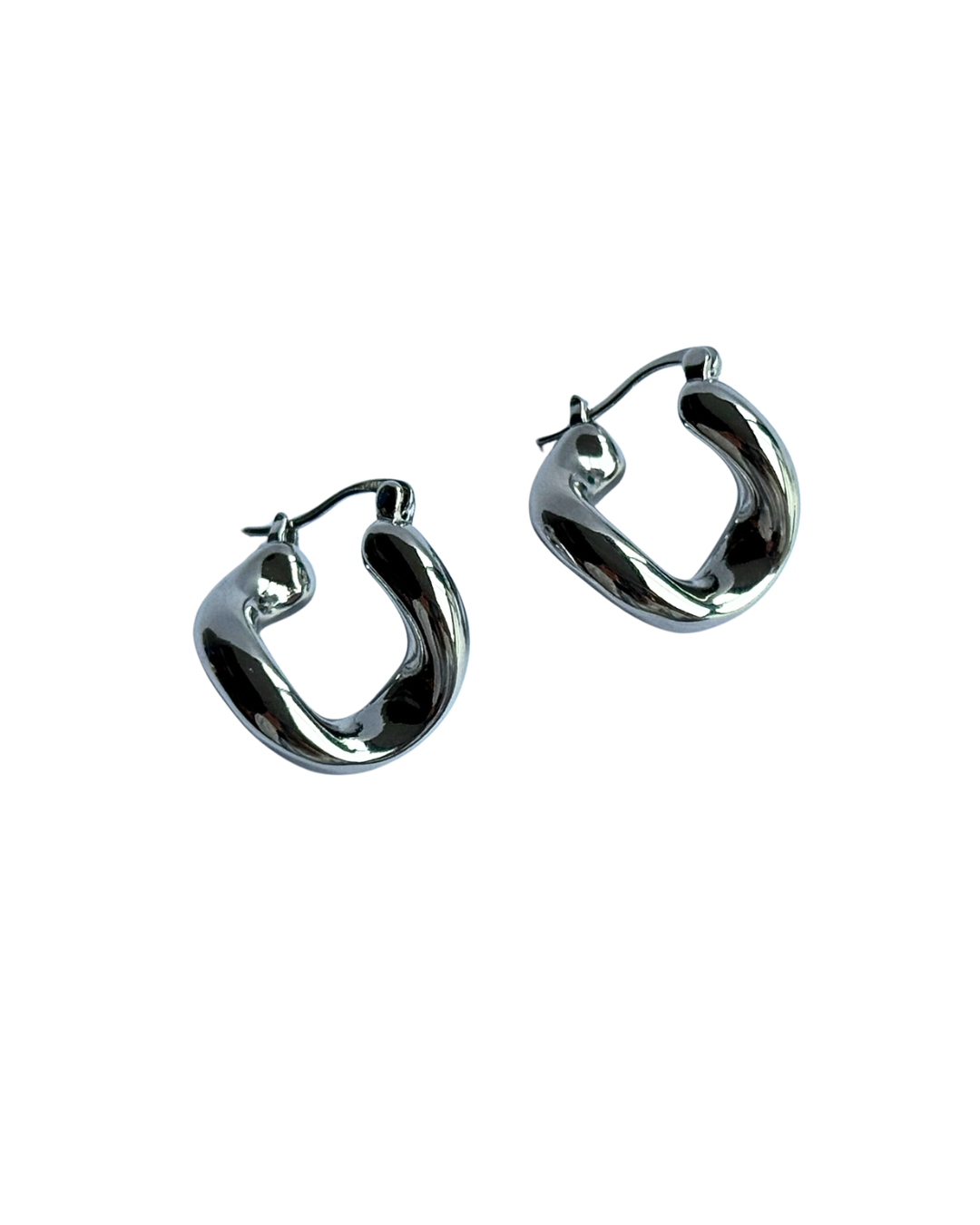 Arracada Tostada - Aretes Mediano Plata